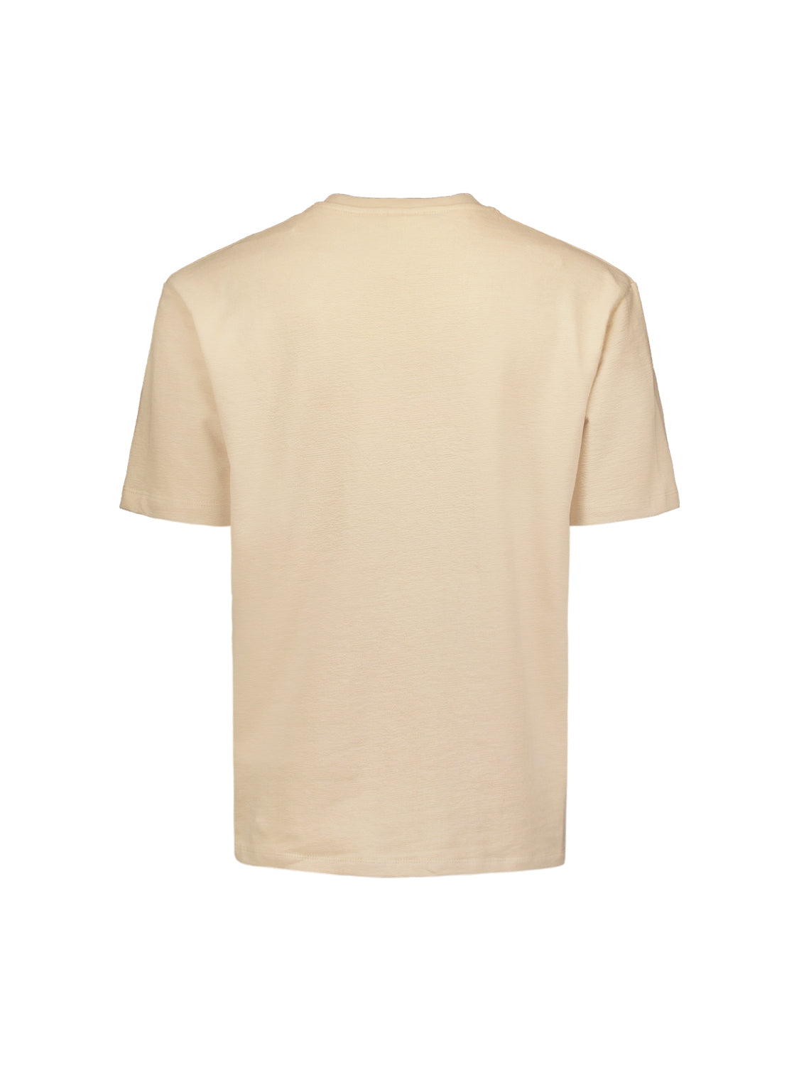 T-Shirt Crewneck Solid Jacquard Slub | Cement