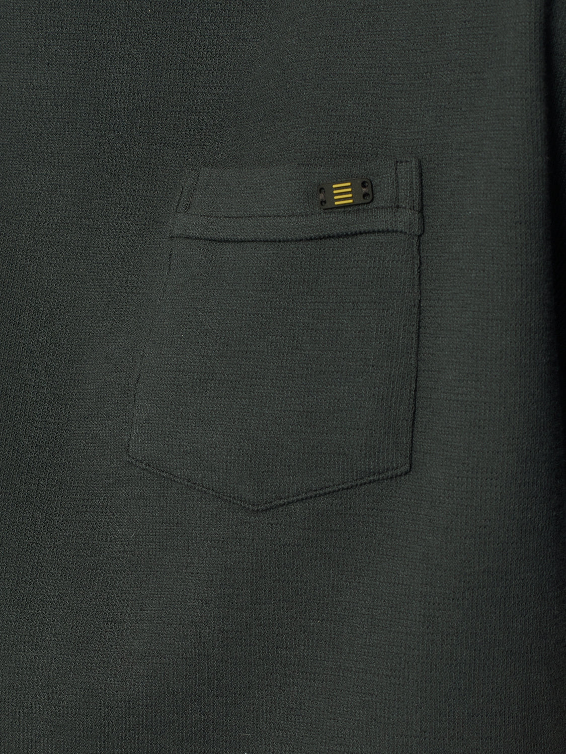 T-Shirt Crewneck Solid Jacquard Slub | Dark Steel