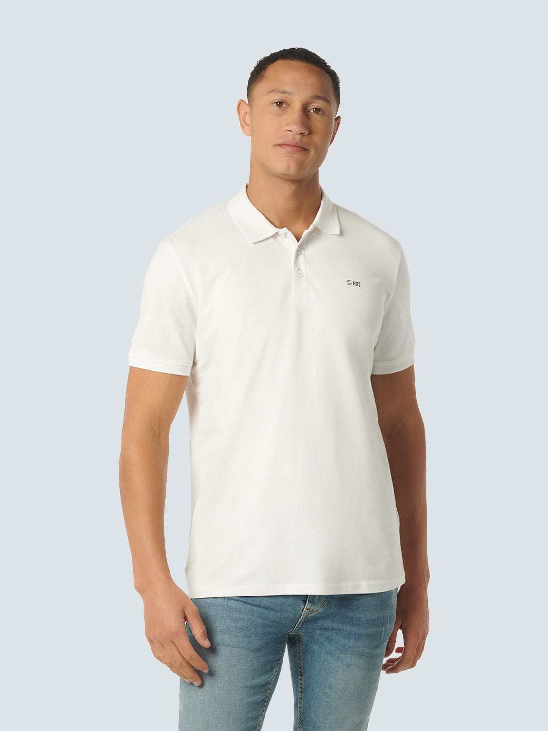 Polo Solid Stretch | White