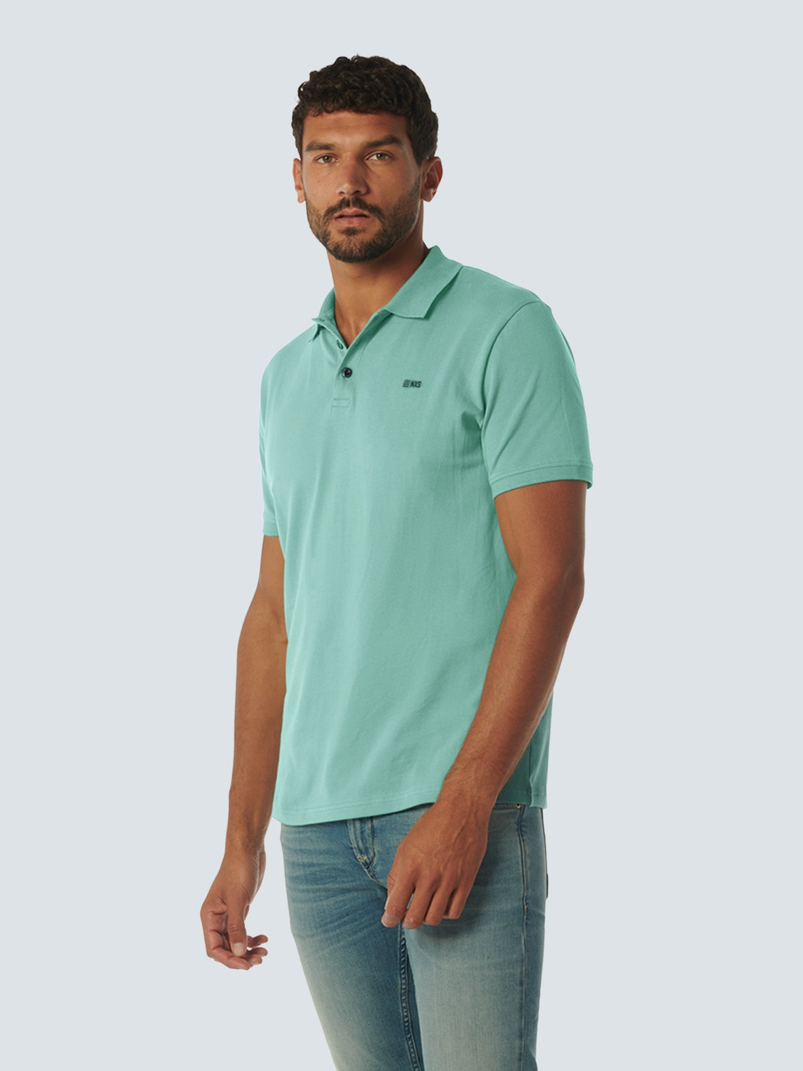 Polo Solid Stretch | Pacific