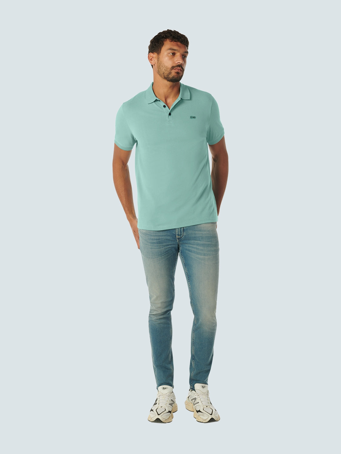 Polo Solid Stretch | Pacific