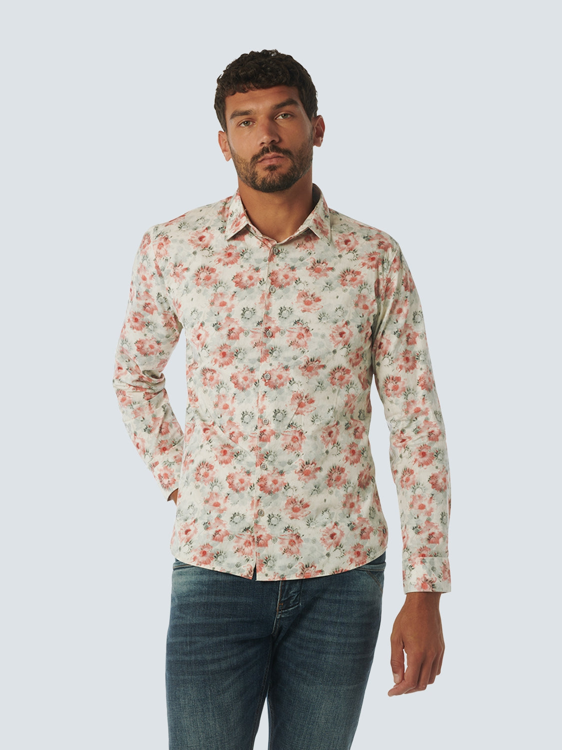 Shirt Stretch Allover Printed | Melon