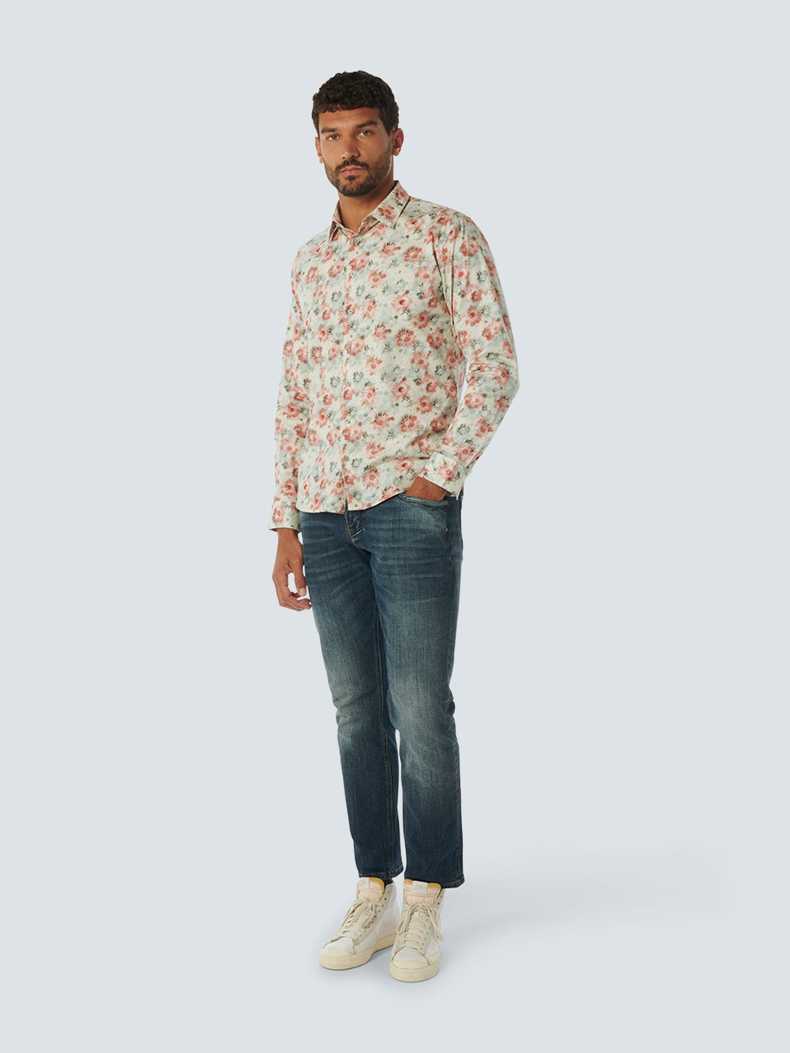 Shirt Stretch Allover Printed | Melon