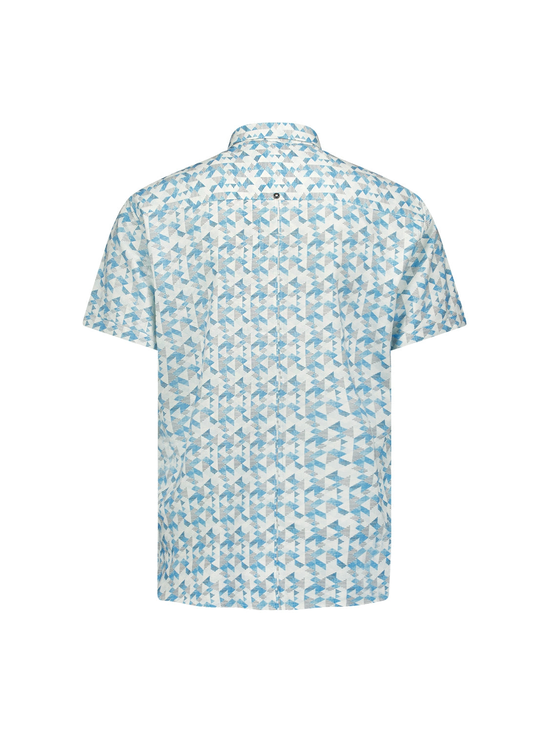 Shirt Short Sleeve Allover Printed | Aqua