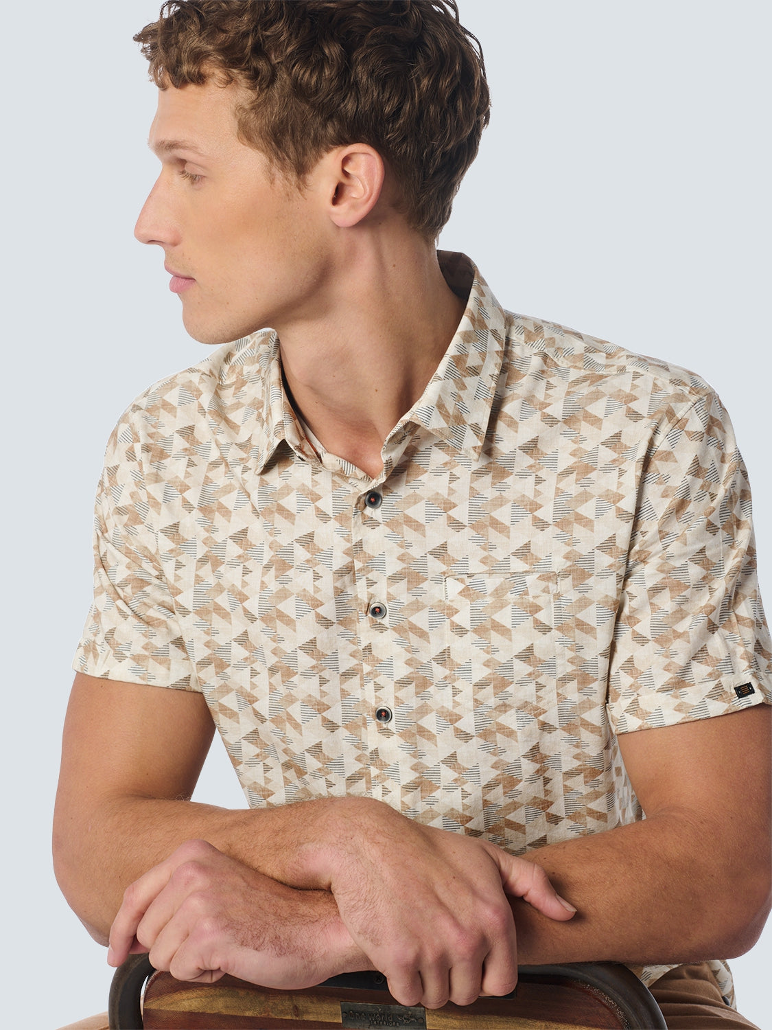 Shirt Short Sleeve Allover Printed | Desert