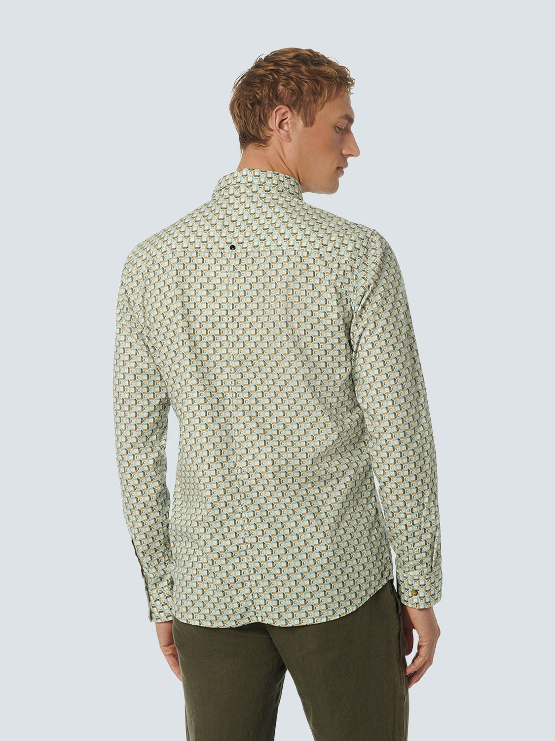 Shirt Stretch Allover Printed | Mint