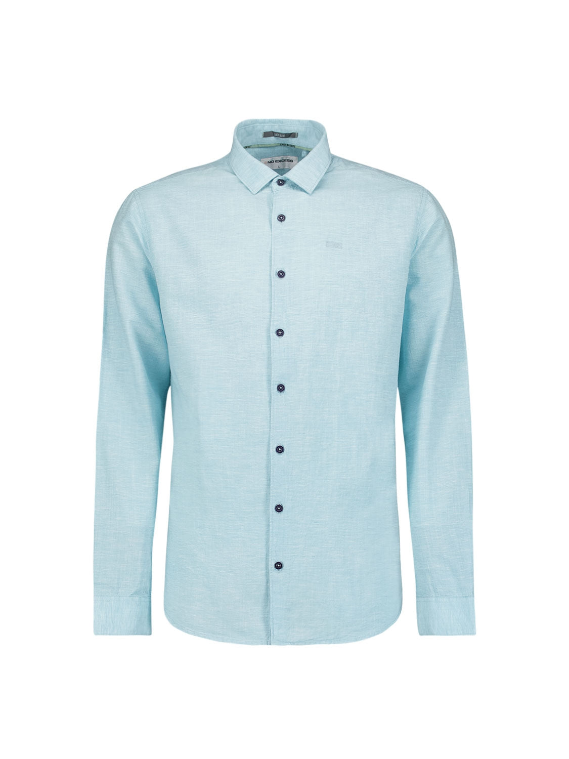 Shirt 2 Coloured With Linen | Aqua