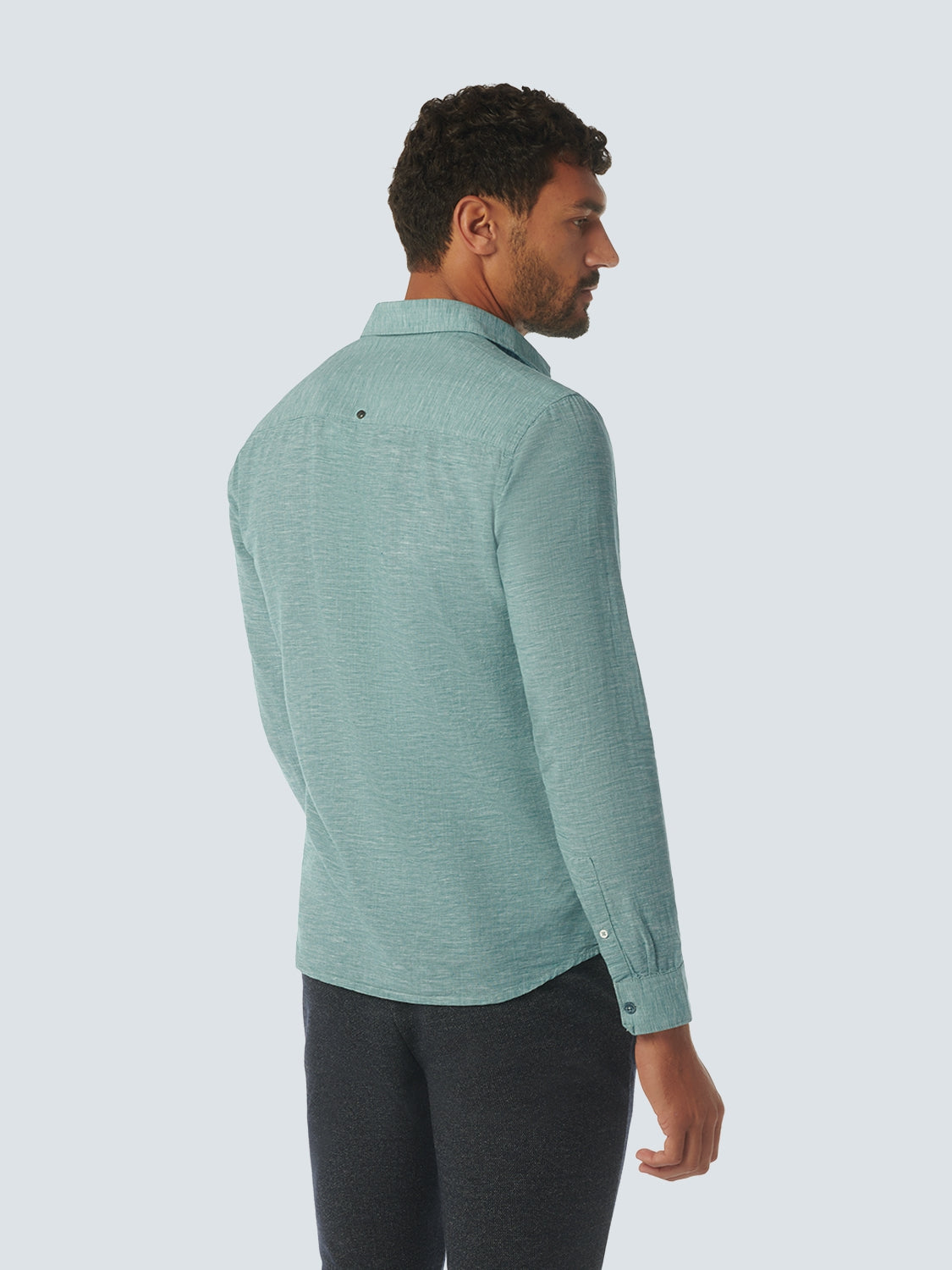 Shirt 2 Coloured With Linen | Pacific