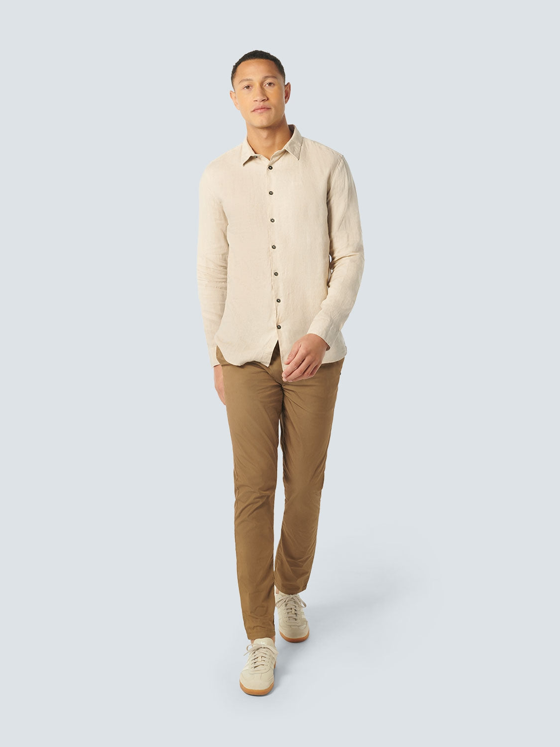 Shirt Linen Solid | Cement