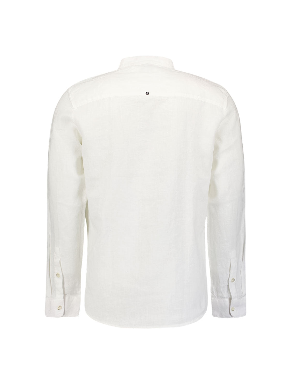 Shirt Granddad Linen Solid | White