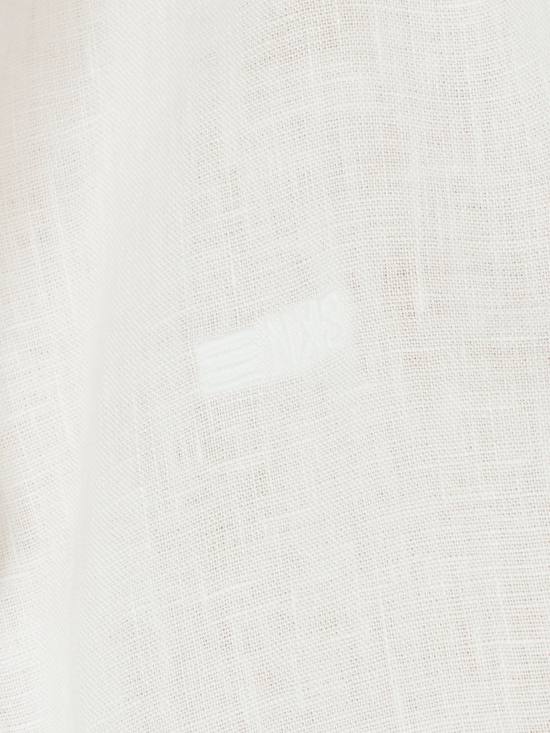 Shirt Granddad Linen Solid | White