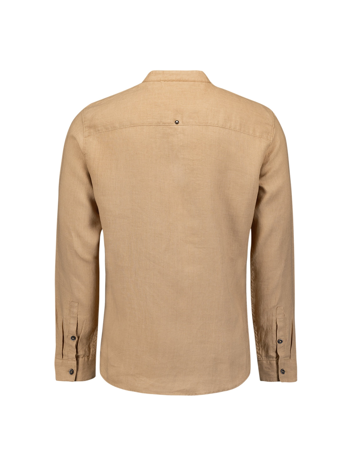 Shirt Granddad Linen Solid | Desert