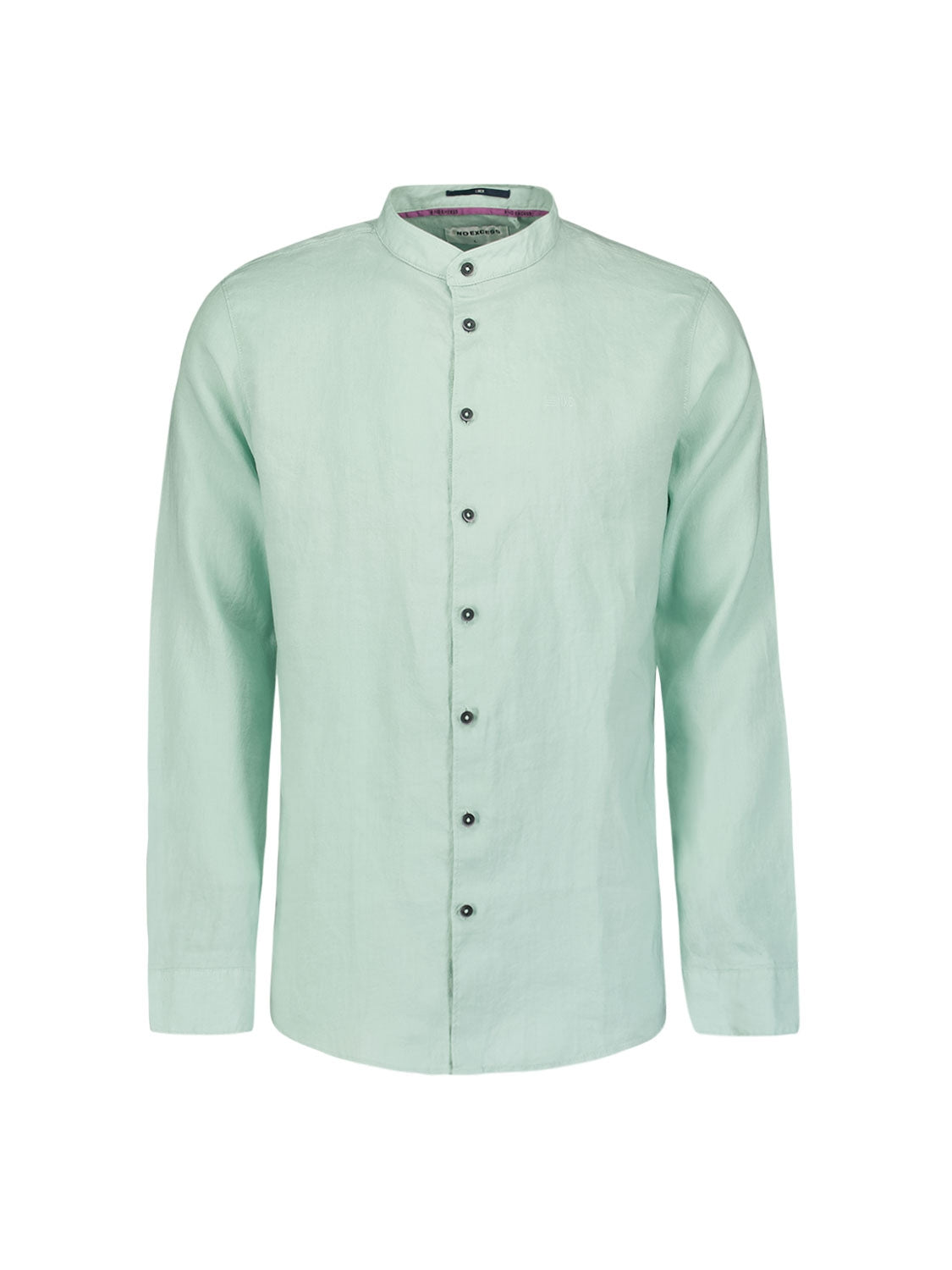 Shirt Granddad Linen Solid | Mint