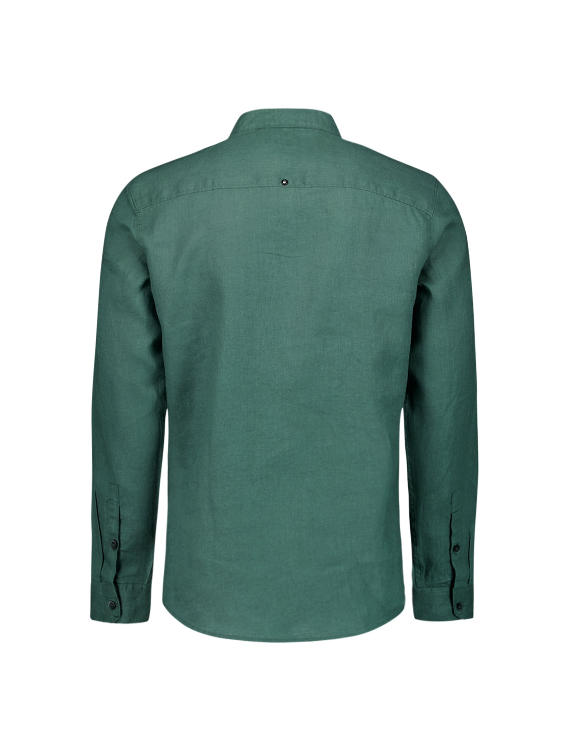 Shirt Granddad Linen Solid | Steel