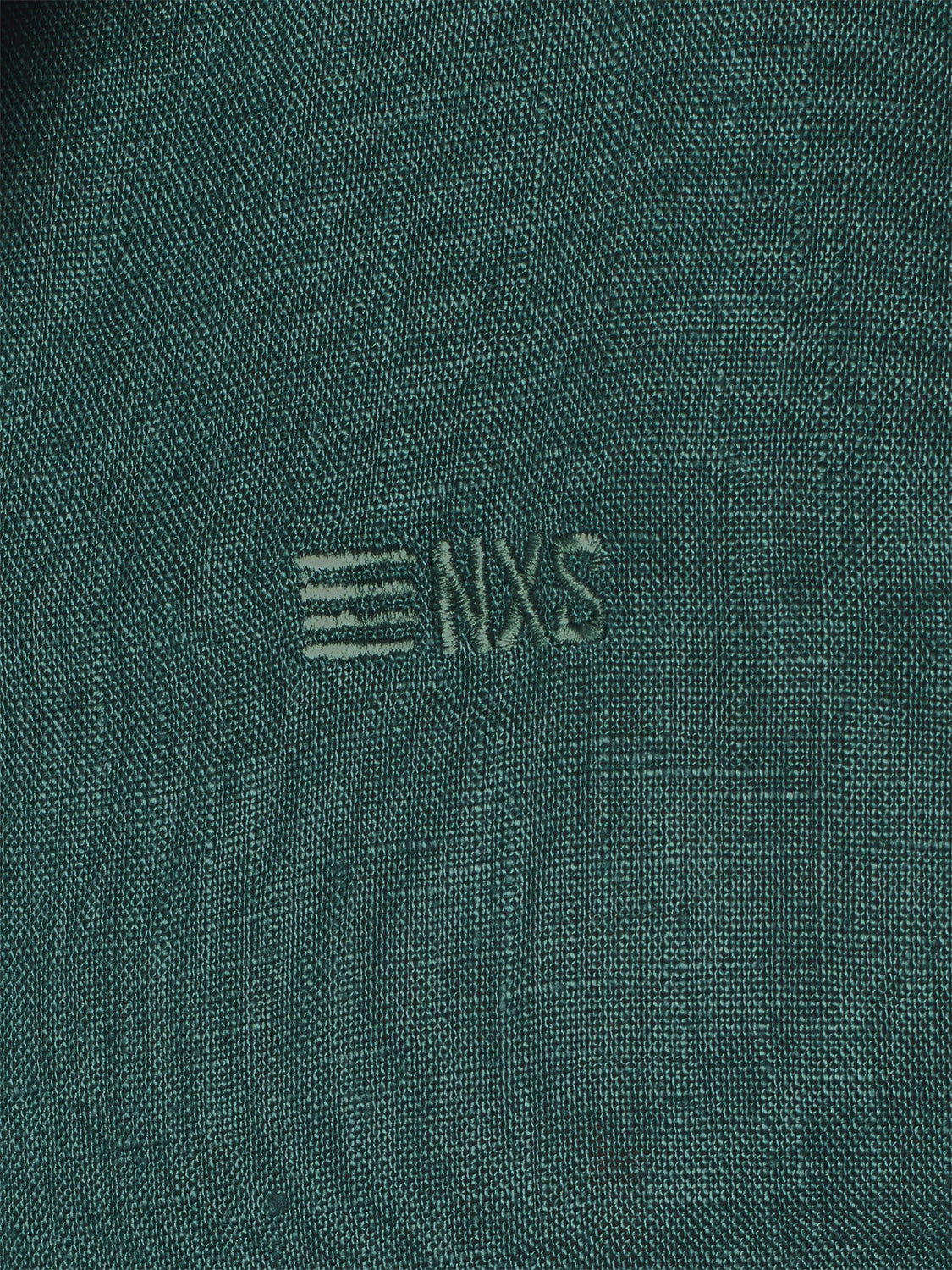 Shirt Granddad Linen Solid | Steel