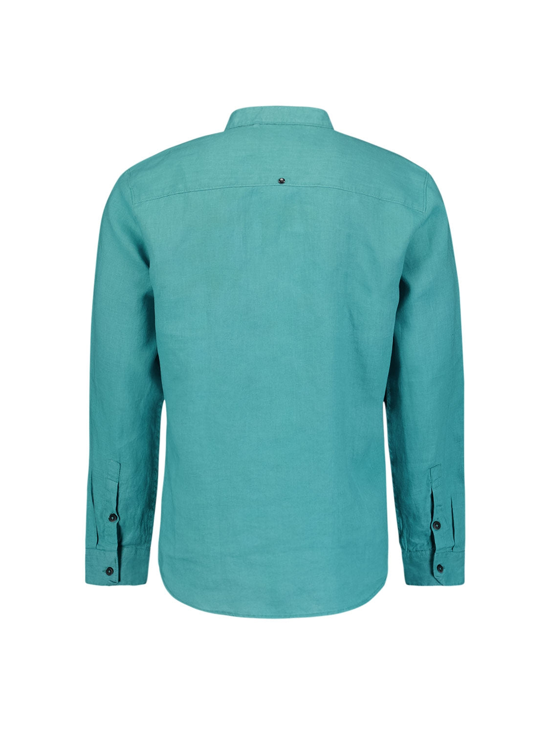 Shirt Granddad Linen Solid | Pacific