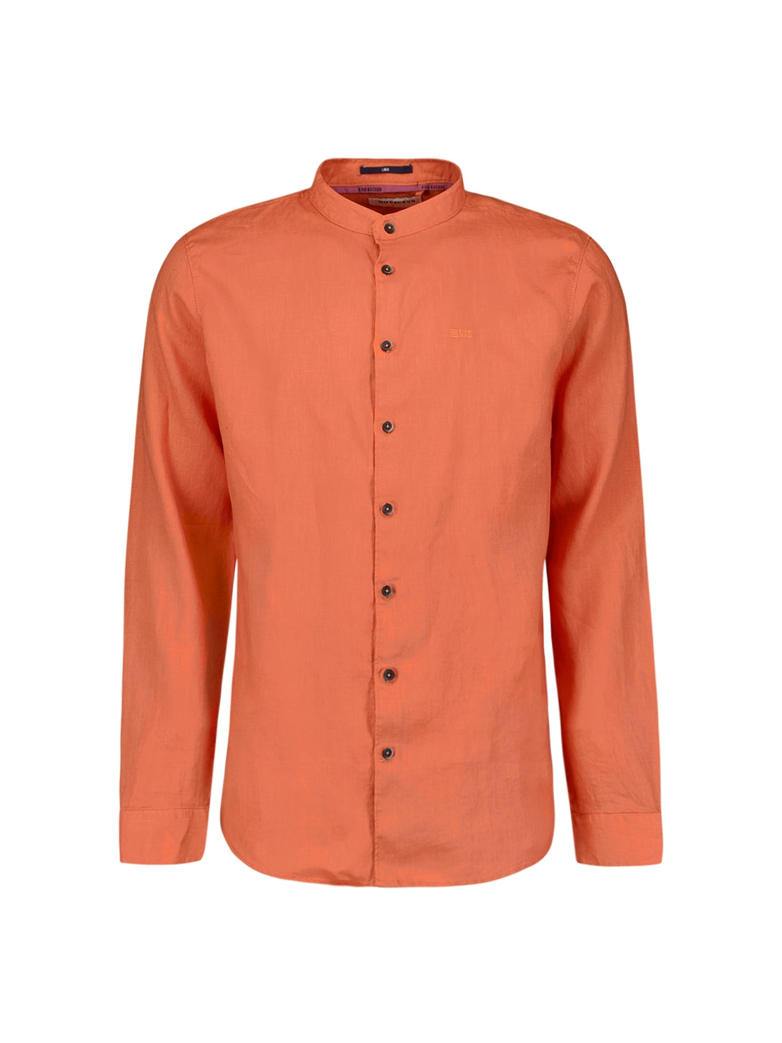 Shirt Granddad Linen Solid | Melon