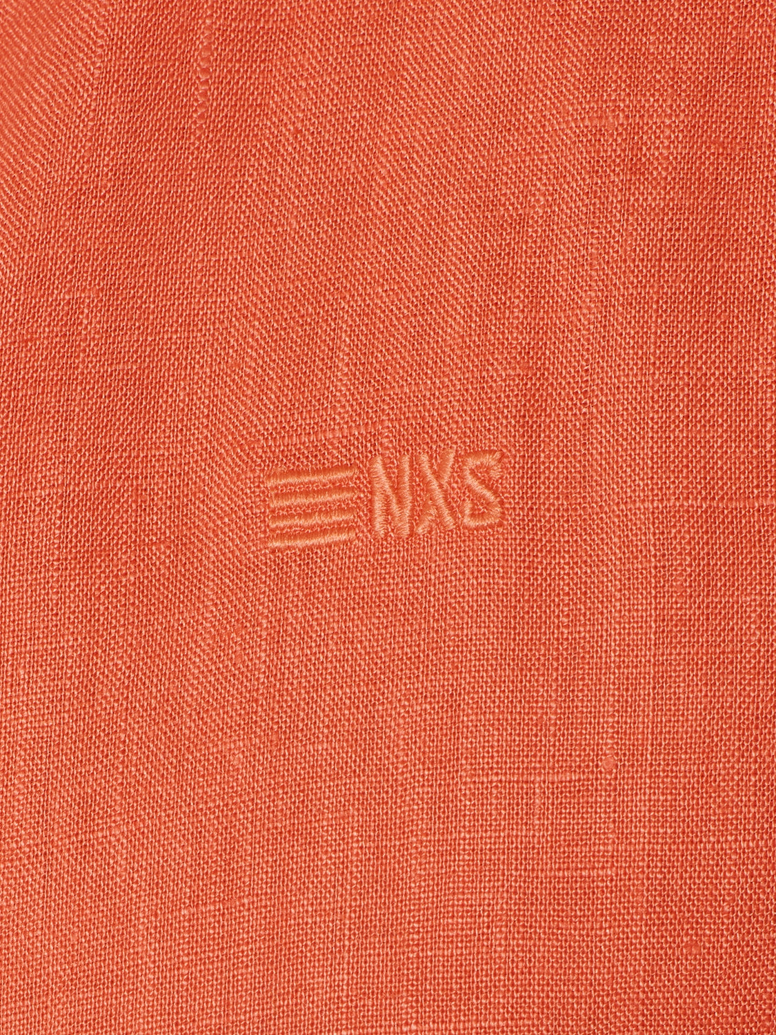 Shirt Granddad Linen Solid | Melon