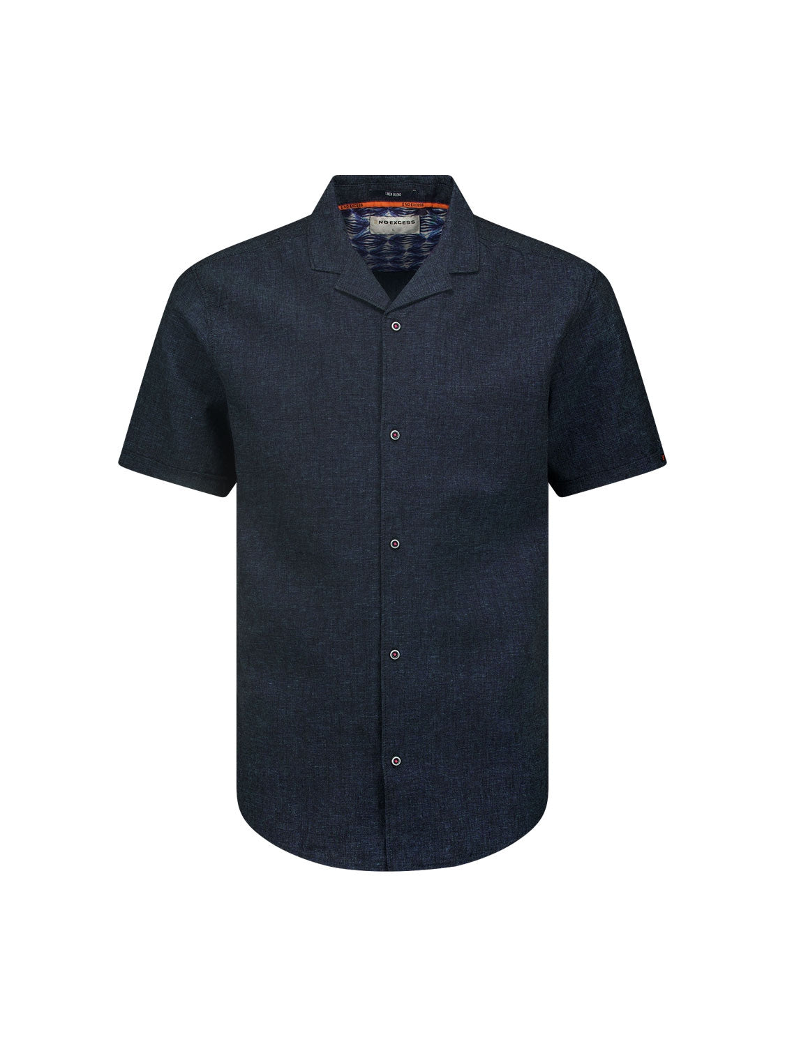 Shirt Short Sleeve Resort Collar 2 Coloured With Linen | Night