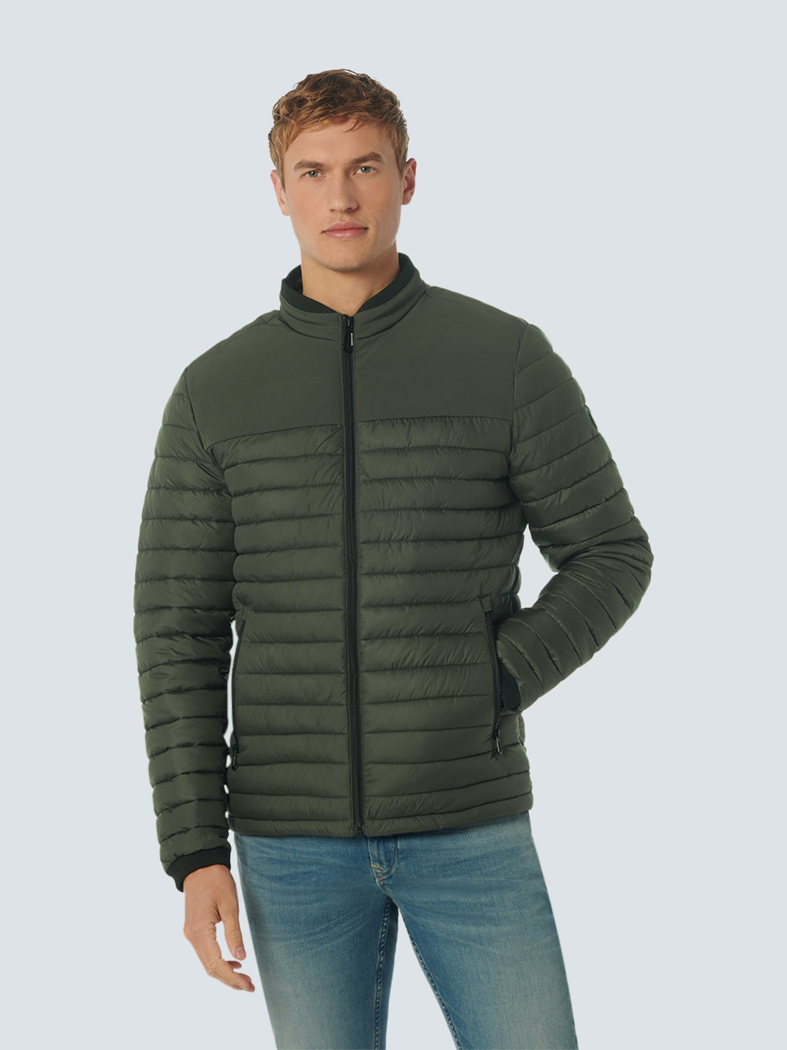 Jacket Short Fit Padded | Dark Steel