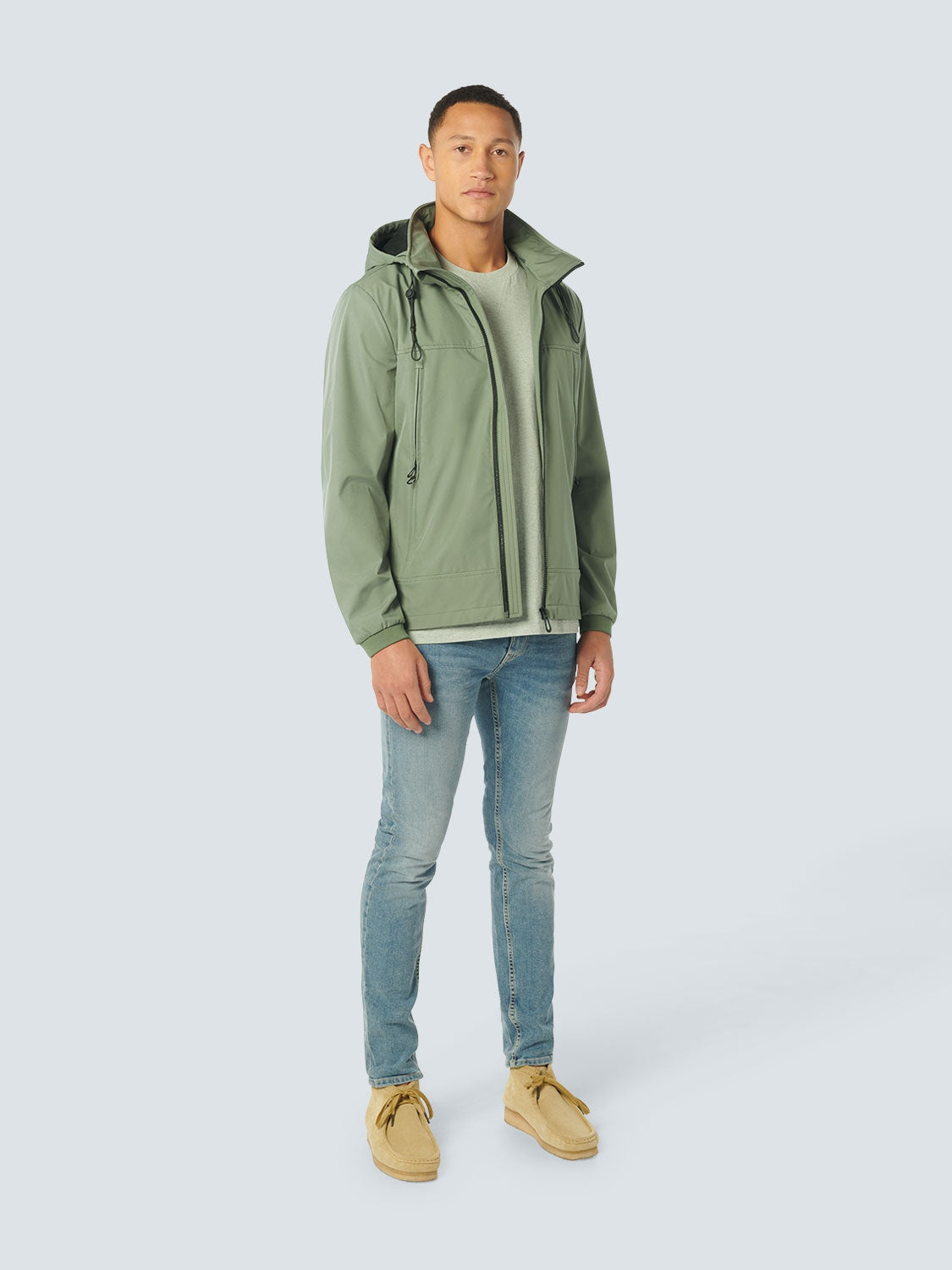 Jacket Mid Long Hooded | Light Army