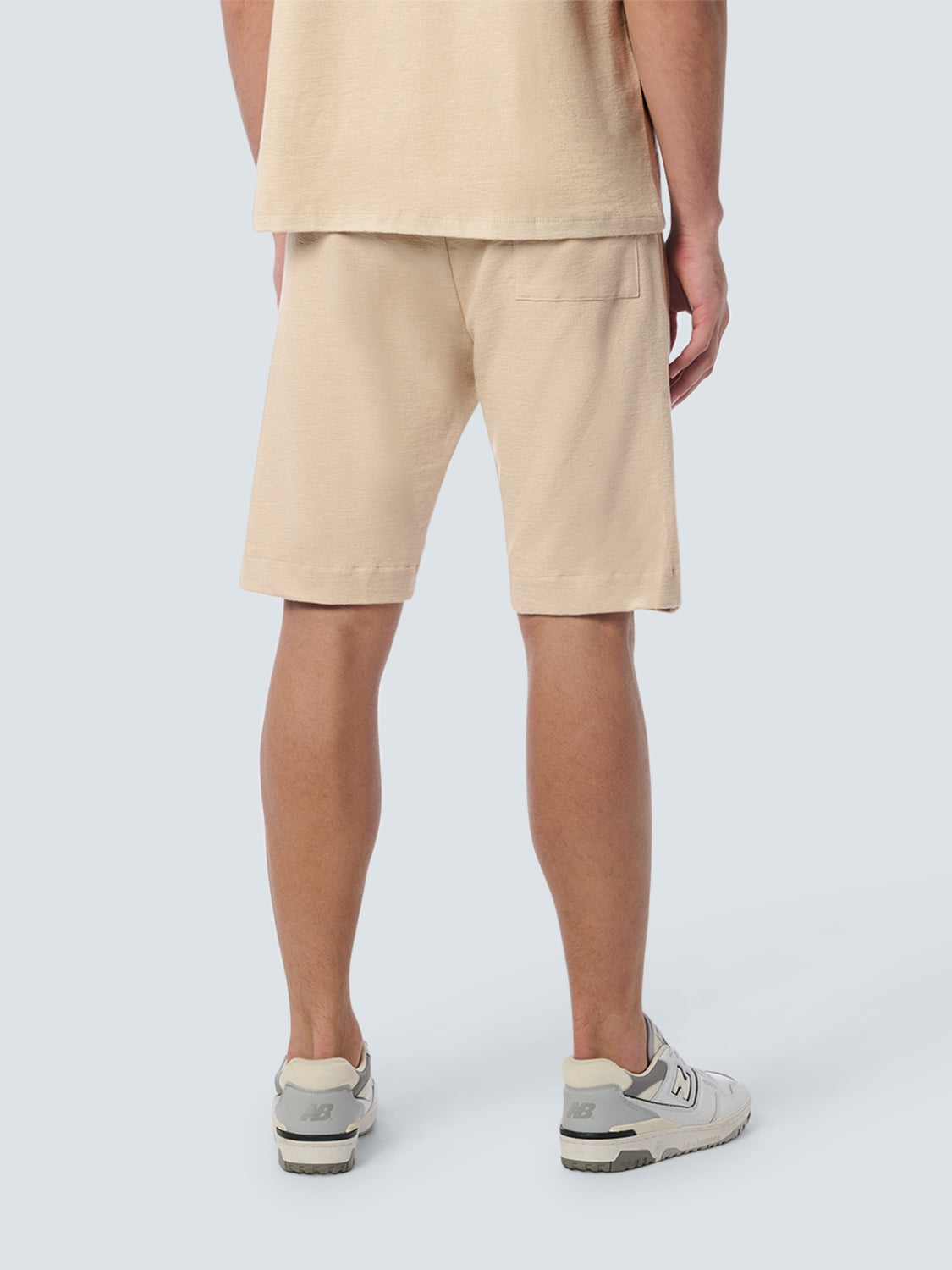 Short Jersey Solid Jacquard Slub | Cement