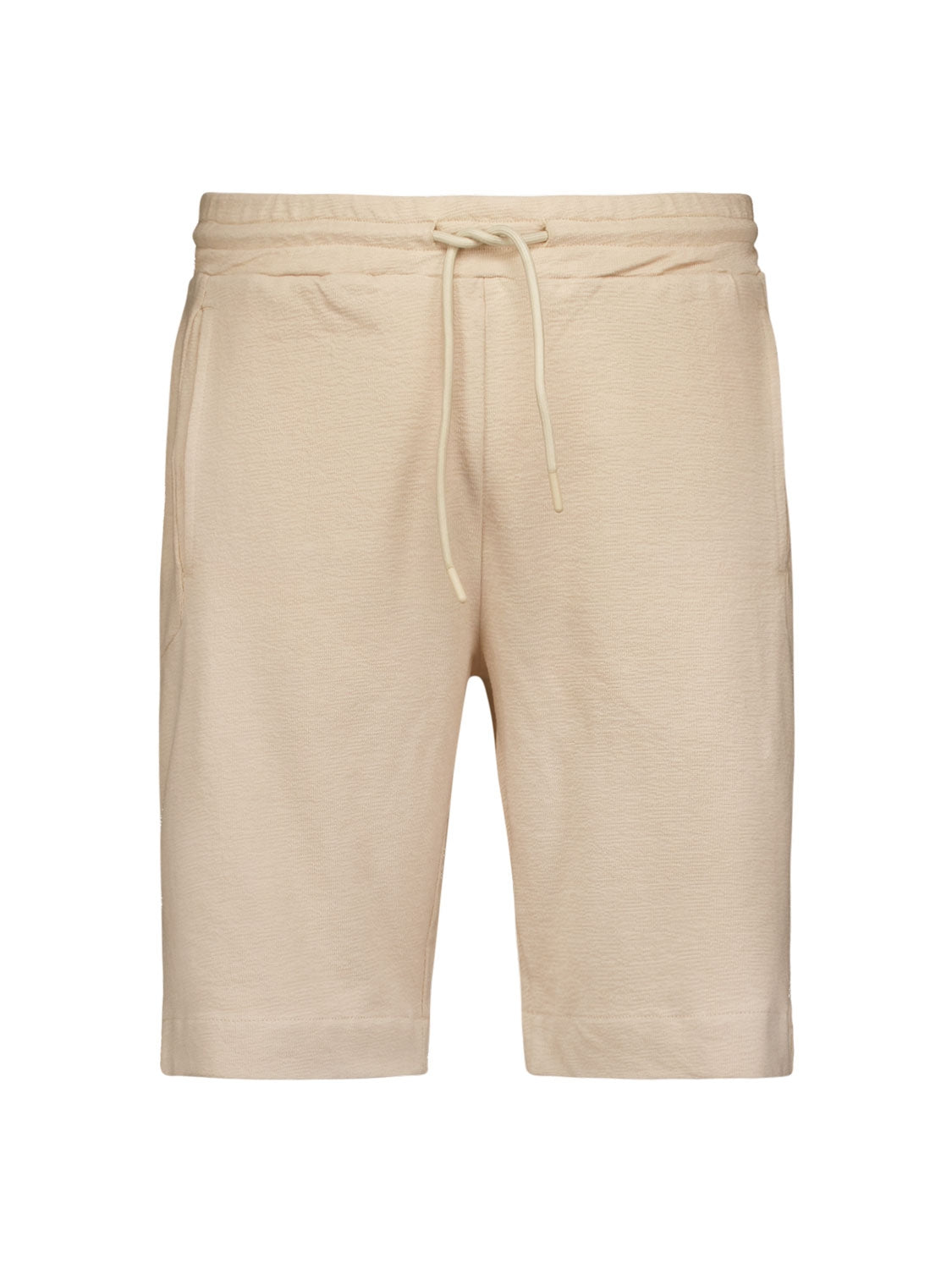 Short Jersey Solid Jacquard Slub | Cement