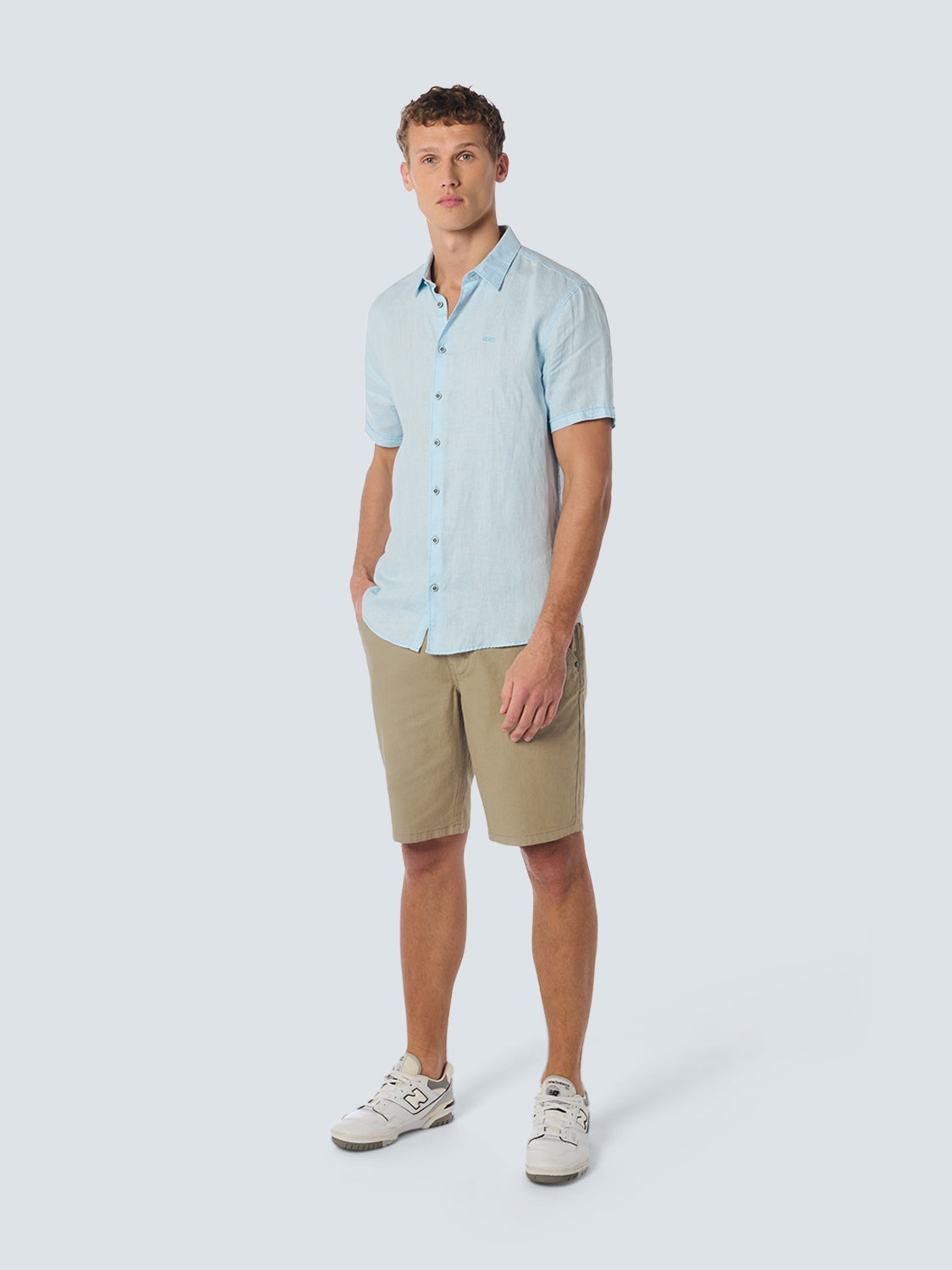 Short With Linen Garment Dyed | Sand