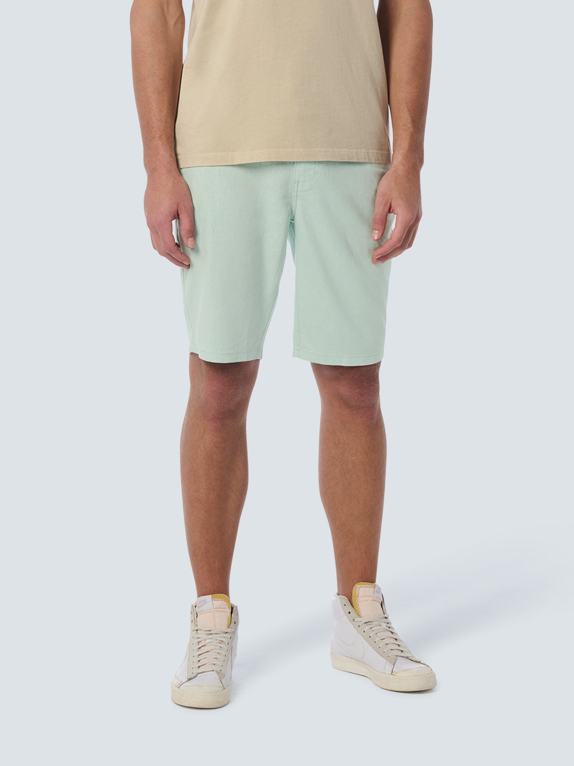 Short With Linen Garment Dyed | Mint