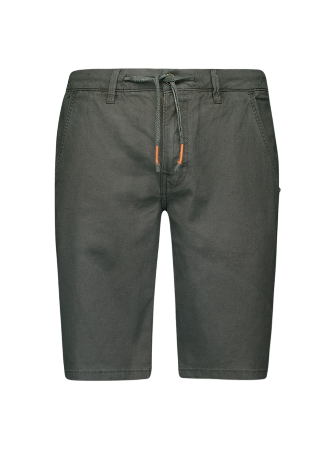 Short With Linen Garment Dyed | Steel