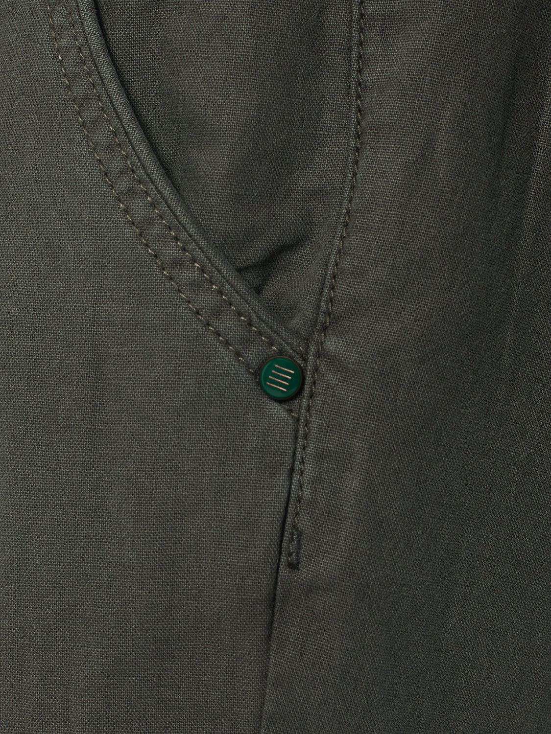 Short With Linen Garment Dyed | Steel