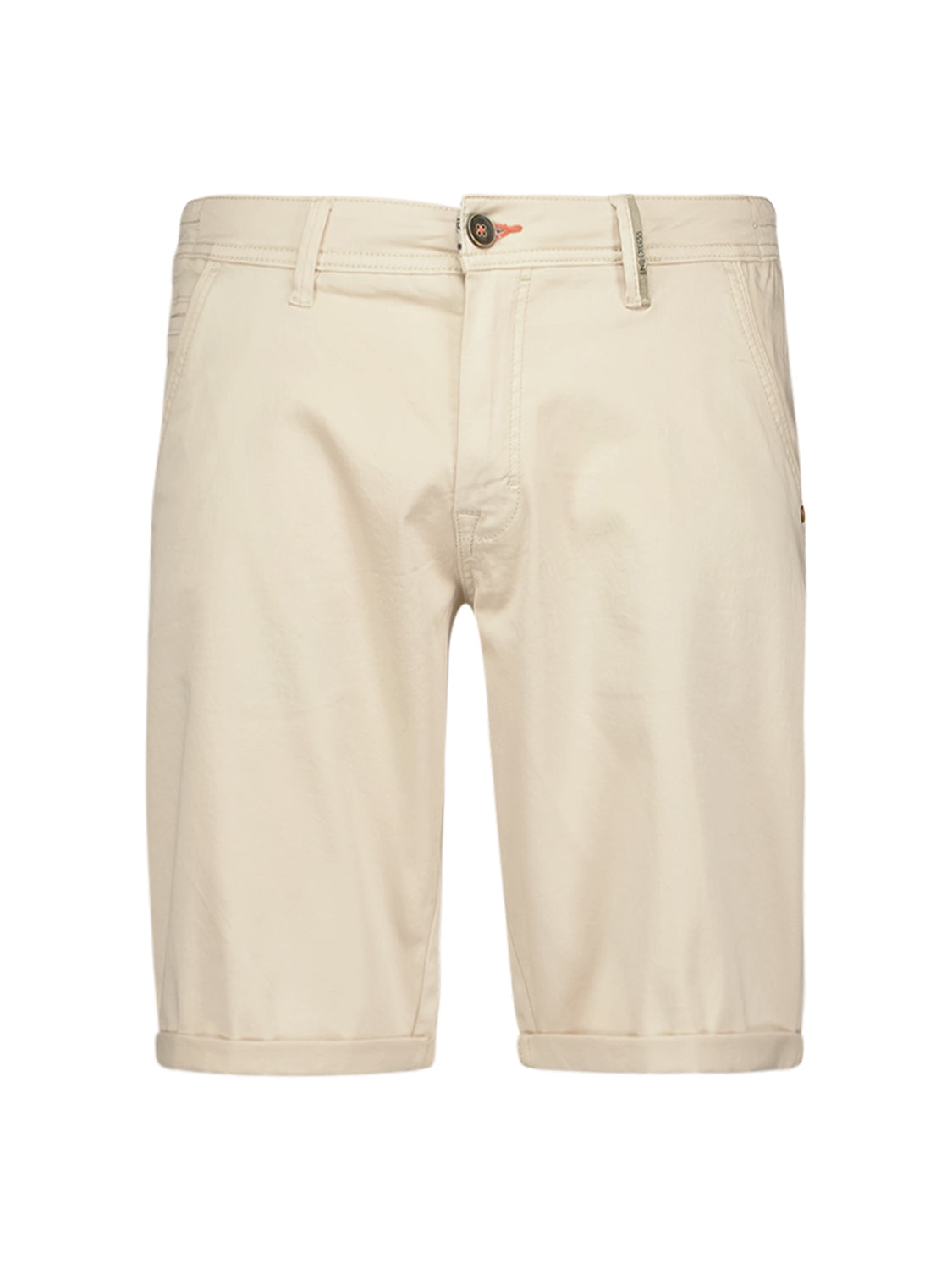 Short Chino Garment Dyed Twill Stretch | Cream