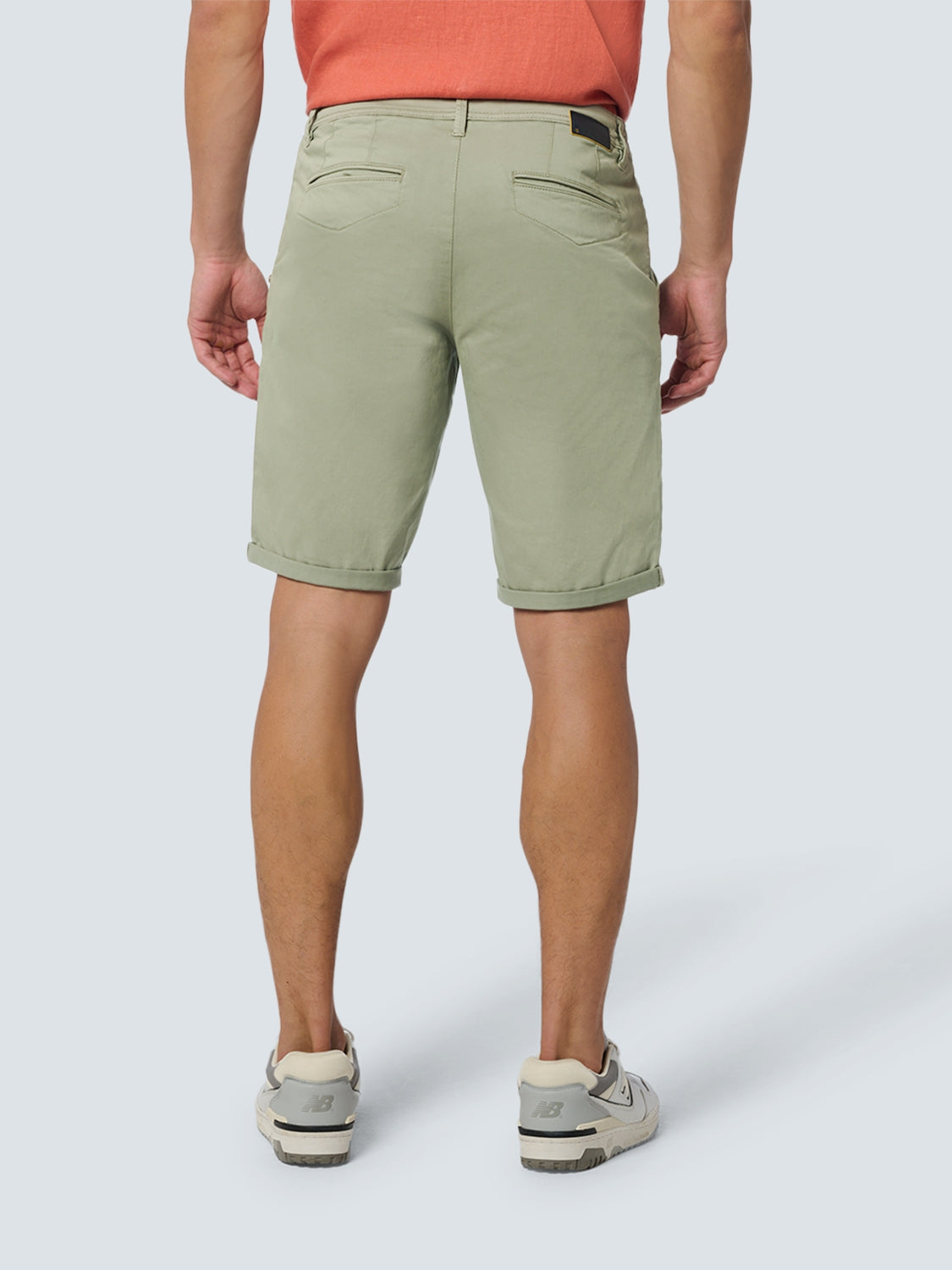 Short Chino Garment Dyed Twill Stretch | Smoke