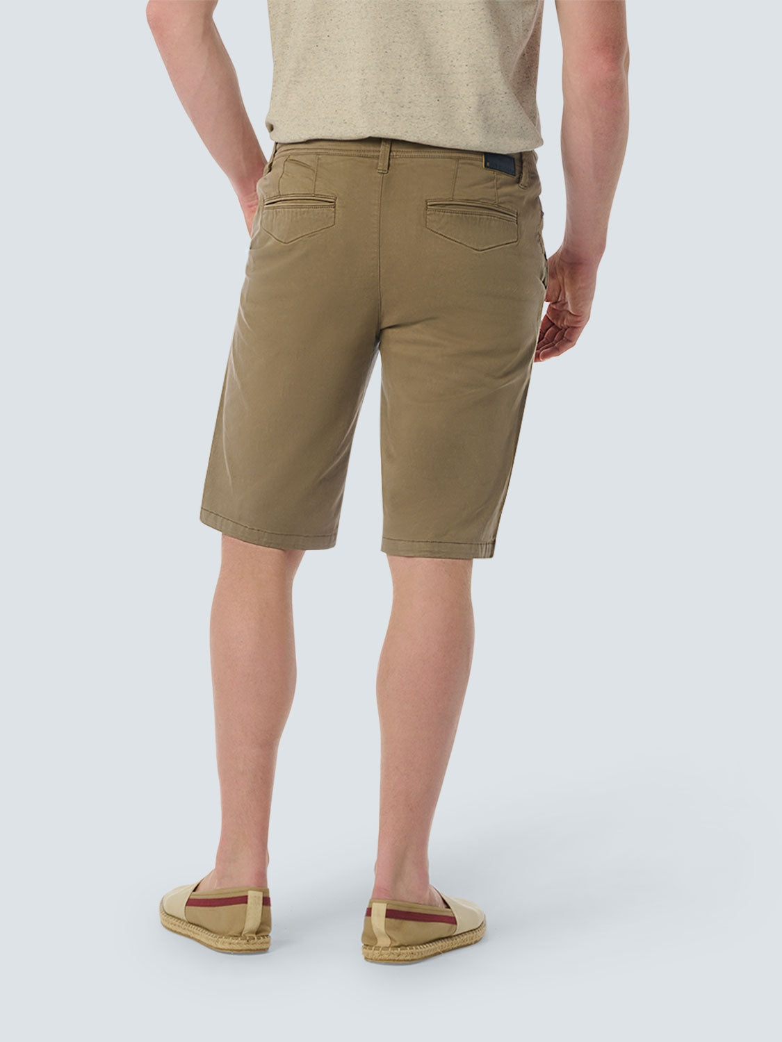 Short Chino Garment Dyed Twill Stretch | Almond