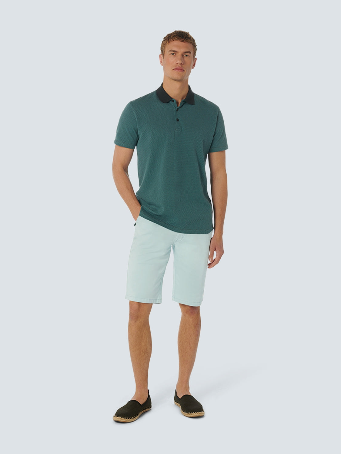 Short Chino Garment Dyed Twill Stretch | Ice