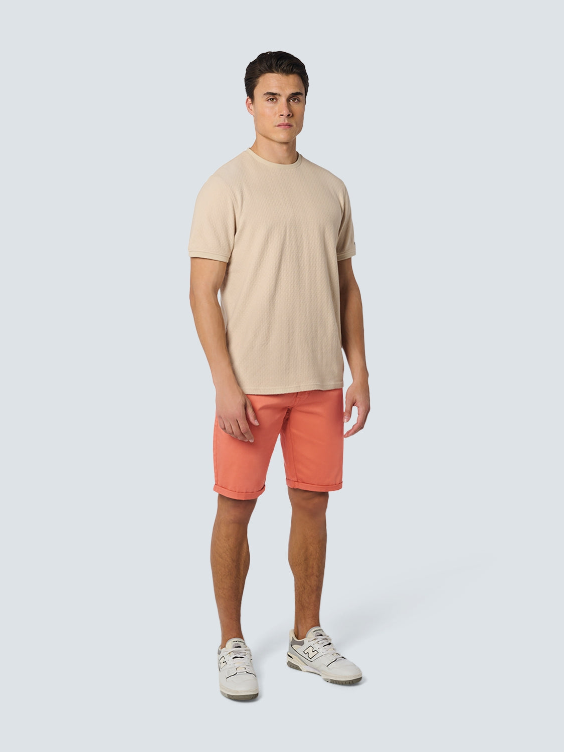 Short Chino Garment Dyed Twill Stretch | Melon