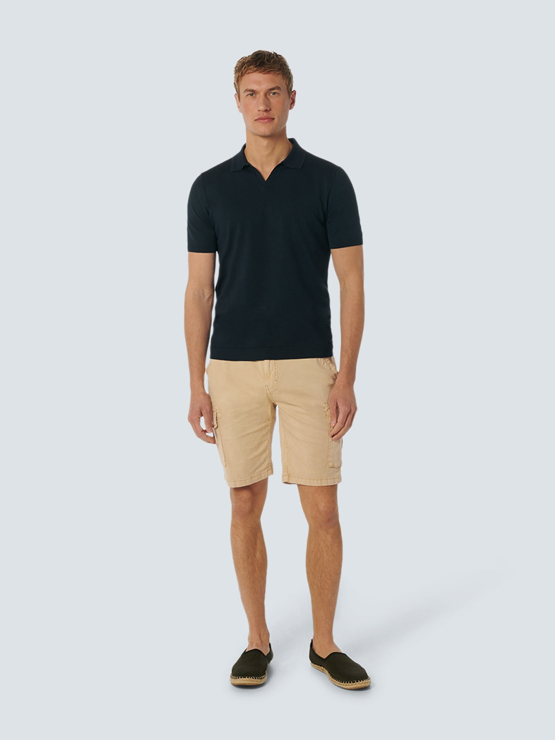 Short Cargo Garment Dyed + Stone Washed Stretch | Sand