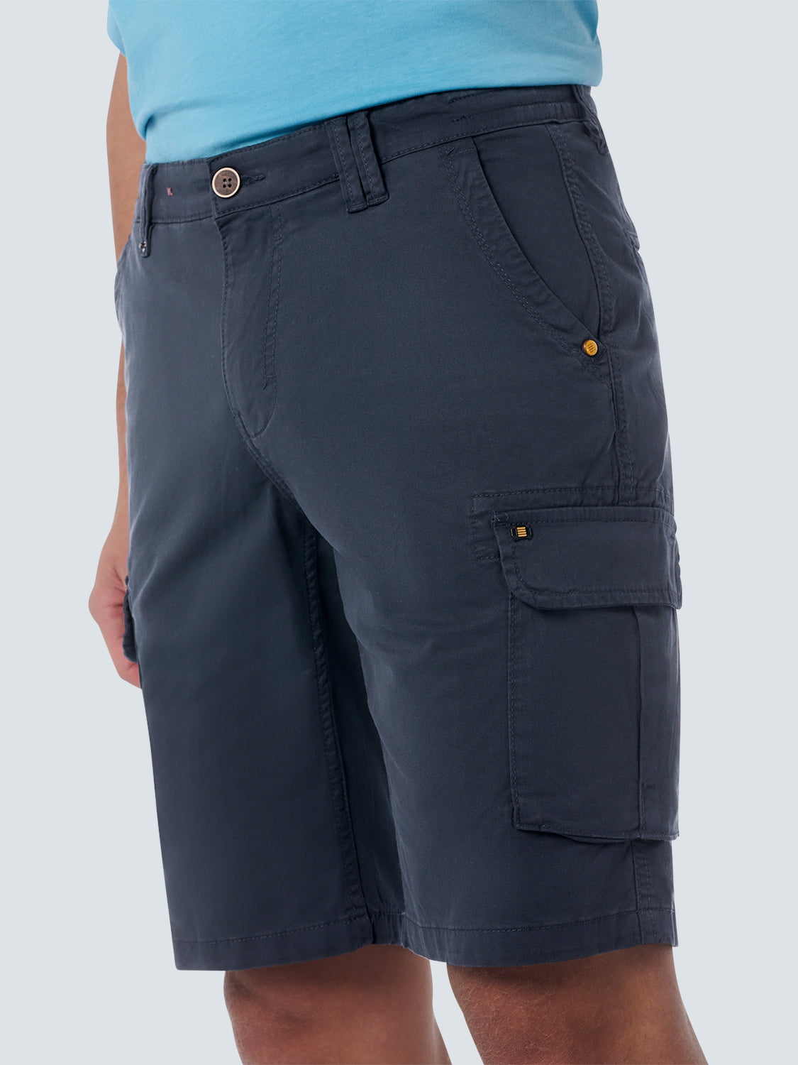 Short Cargo Garment Dyed + Stone Washed Stretch | Night