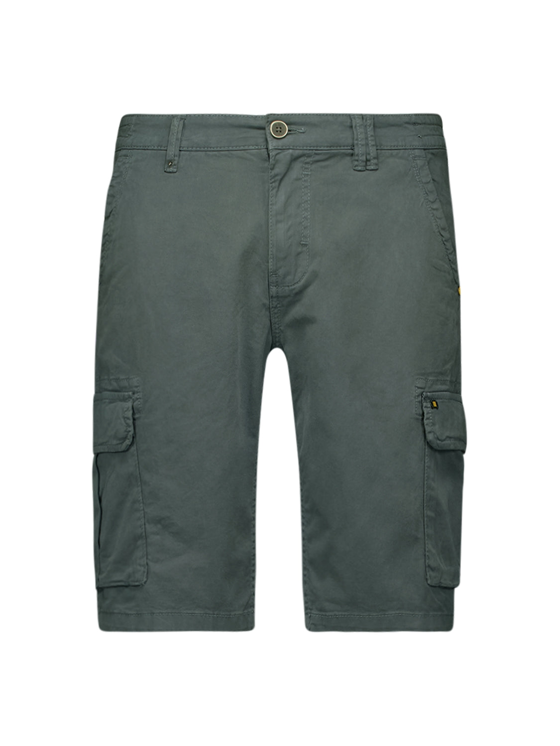 Short Cargo Garment Dyed + Stone Washed Stretch | Steel