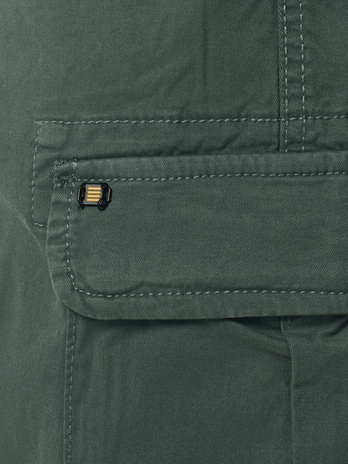 Short Cargo Garment Dyed + Stone Washed Stretch | Steel