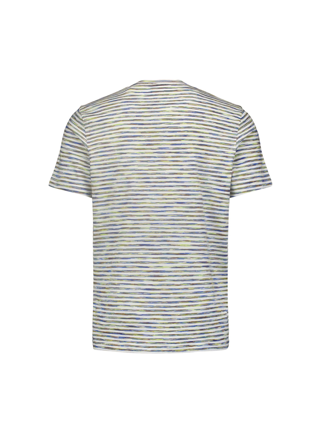 T-shirt with Vibrant Striped Print for Summer | White