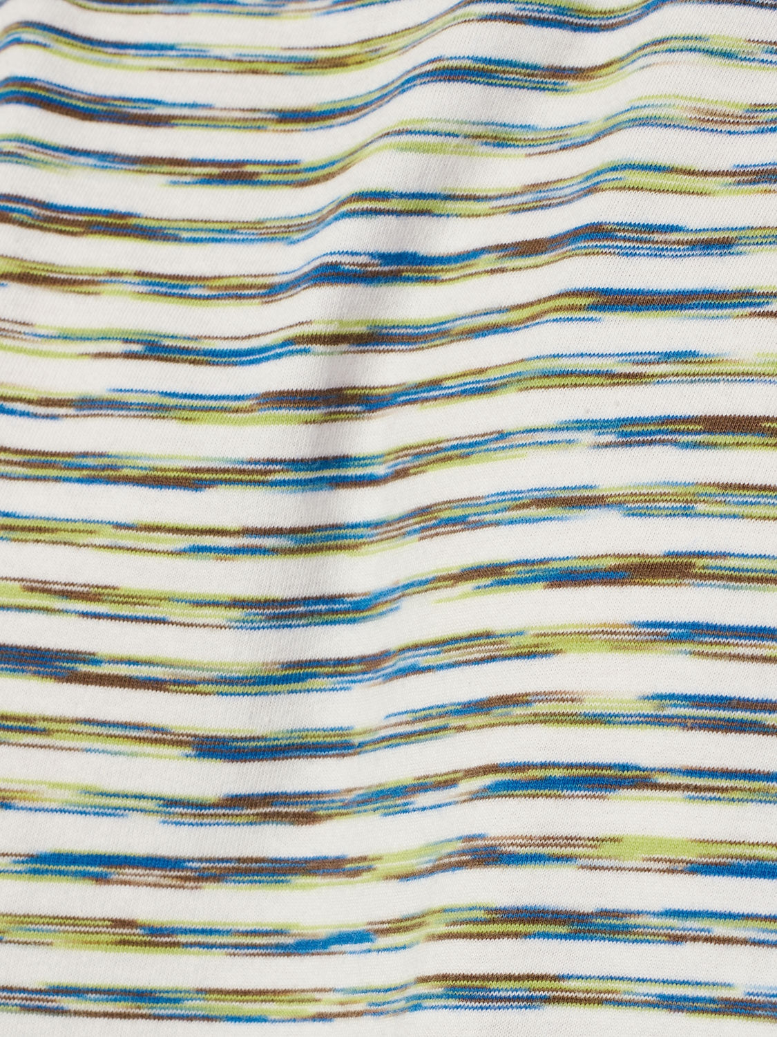 T-shirt with Vibrant Striped Print for Summer | White