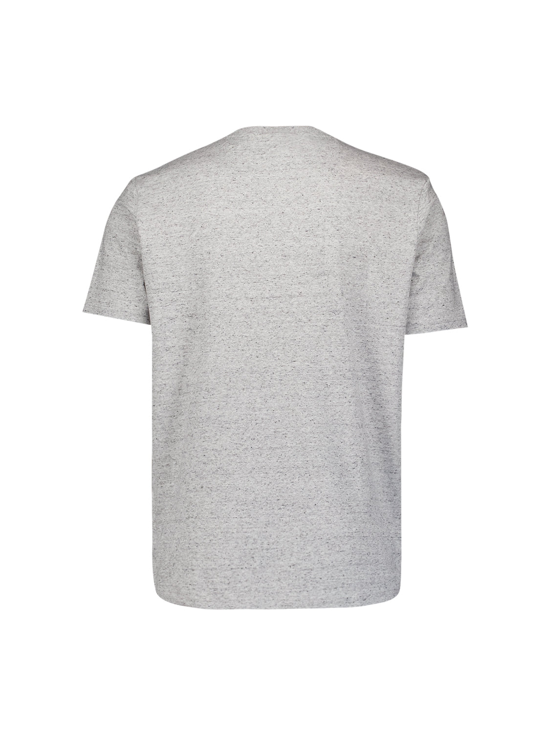 Charming Melange T-shirt with Subtle Chest Pocket | White