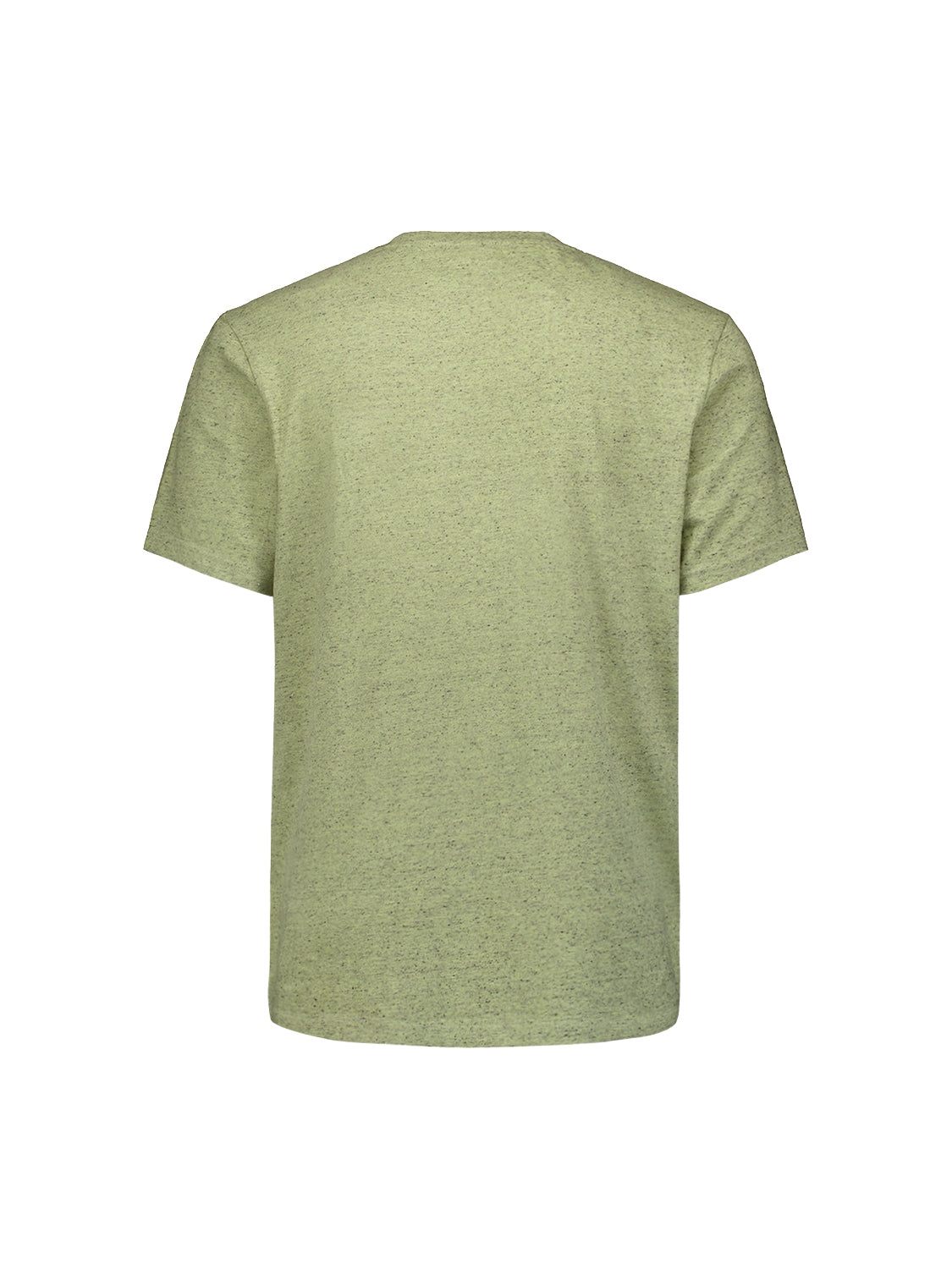 Charming Melange T-shirt with Subtle Chest Pocket | Lime