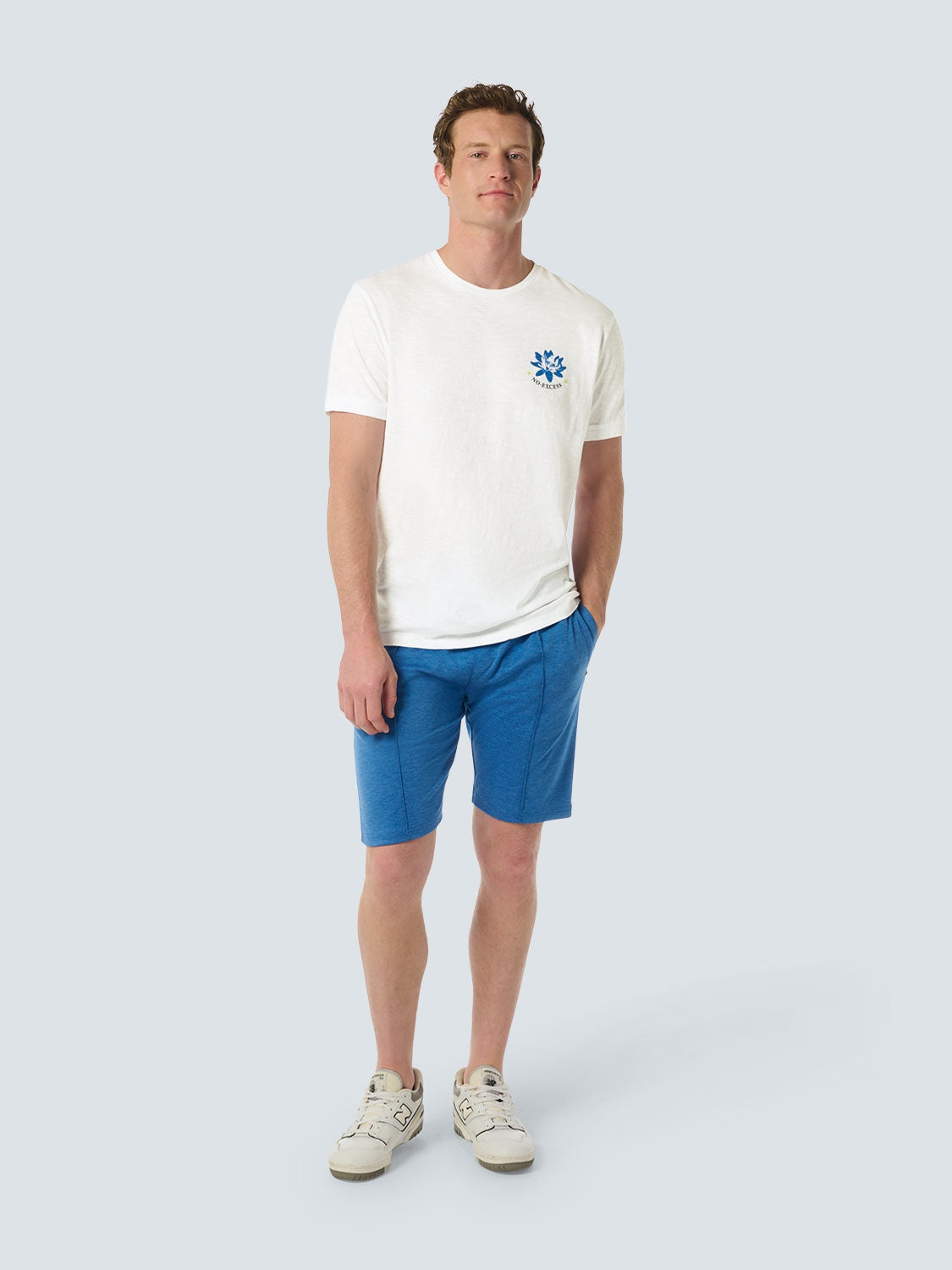 T-shirt with Lotus Flower Design - Comfort and Elegant Style | White