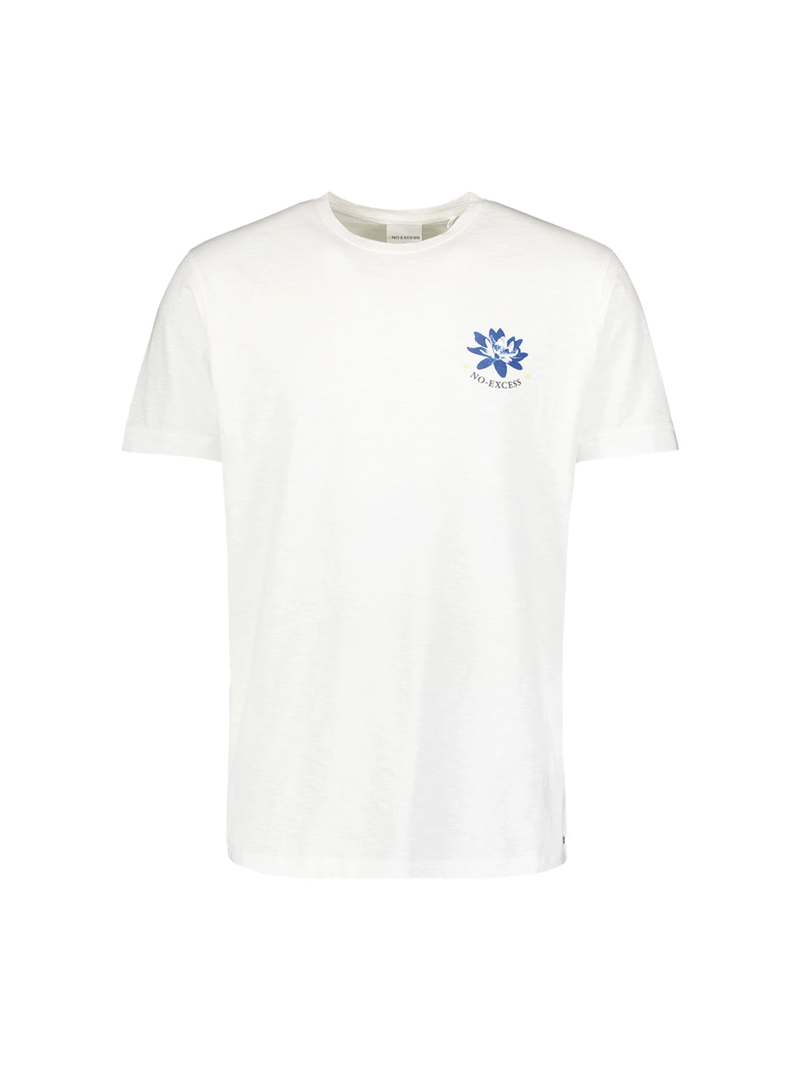 T-shirt with Lotus Flower Design - Comfort and Elegant Style | White