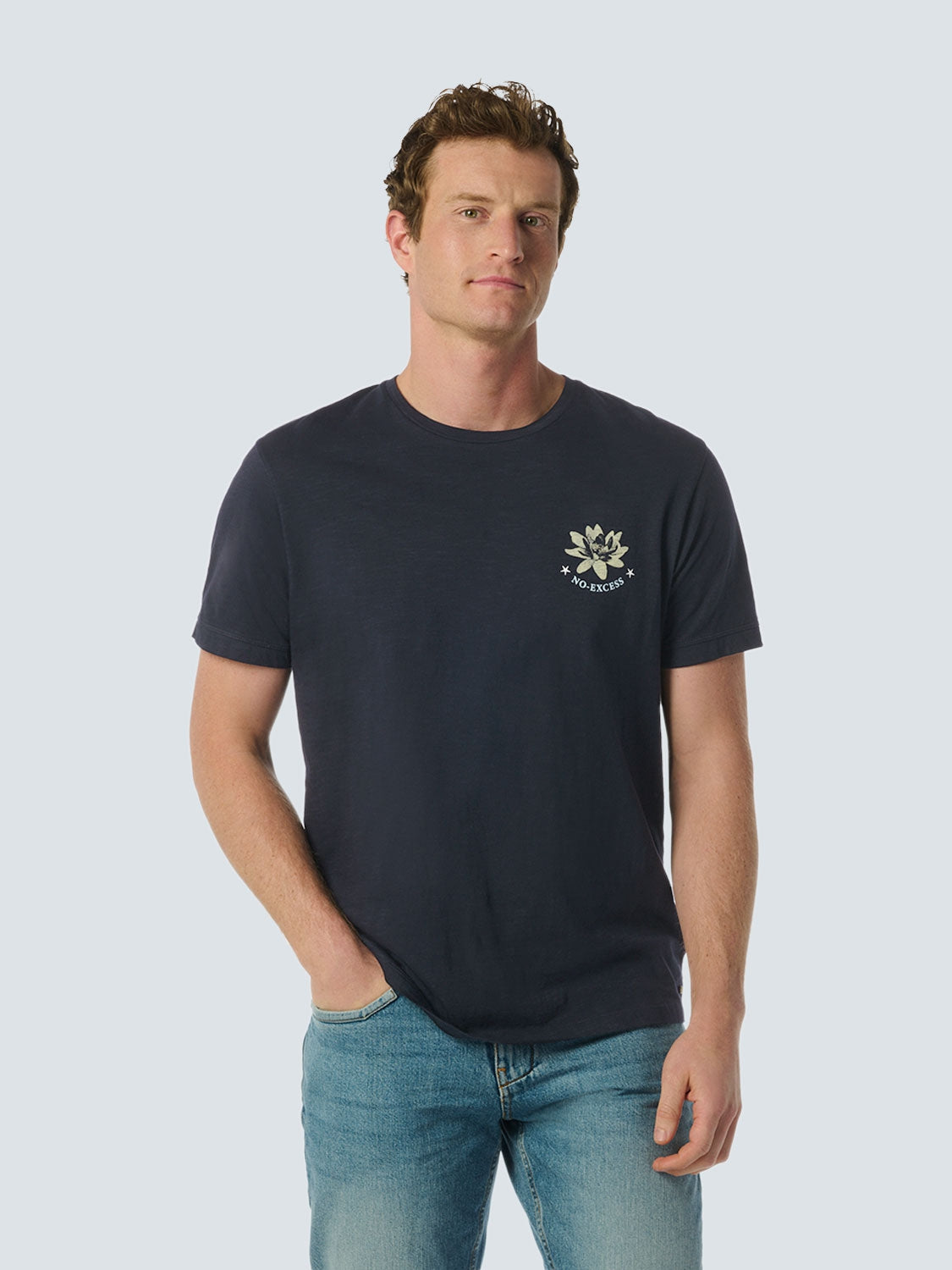 T-shirt with Lotus Flower Design - Comfort and Elegant Style | Night