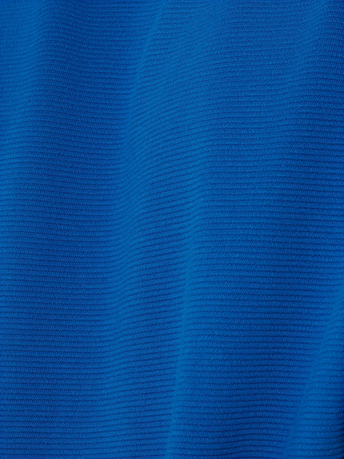 Relaxed Jacquard T-shirt with Round Neck | Cobalt