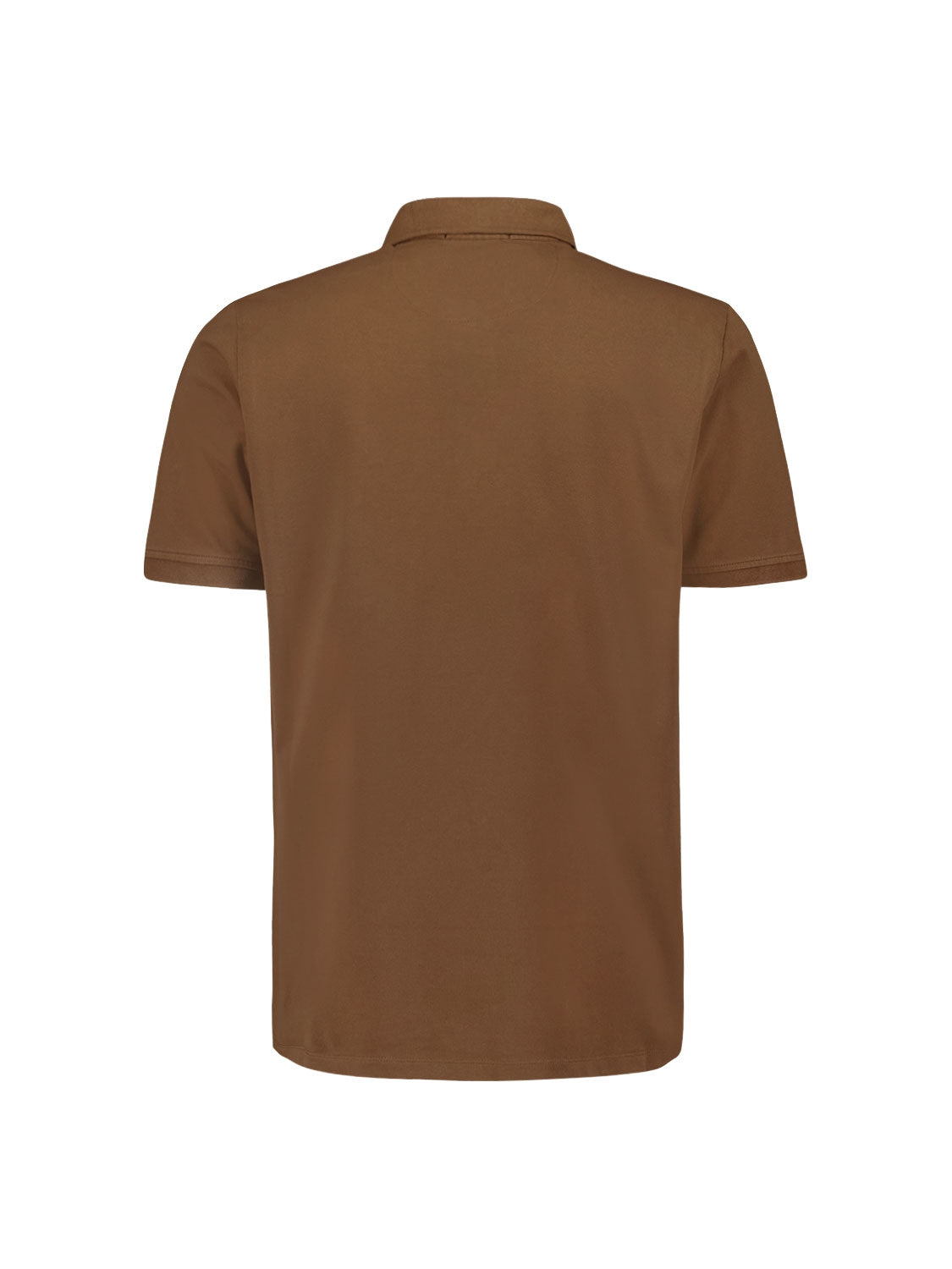 Sleek Polo Shirt with Stretch and Minimalist Design | Brown