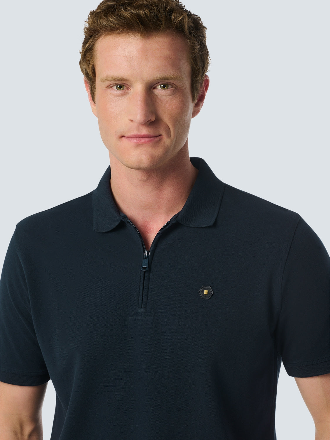 Sleek Polo Shirt with Stretch and Minimalist Design | Night
